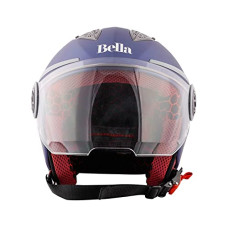 Deals and Offers on - Steelbird SBH-26 Bella Open Face Helmet H. Blue, Size: M(55-56 cm) Deals, Discounts & Offers on - Steelbird SBH-26 Bella Open Face Helmet H. Blue, Size: M(55-56 cm)