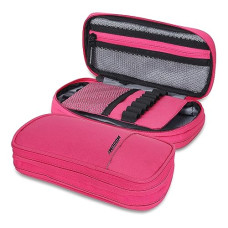 Deals and Offers on - Wooum Expandable Pencil Pouch Big Capacity Pencil Pen Case Office College School Large Storage High Capacity Bag Pouch Holder Bag Organizer (Pink) Deals, Discounts & Offers on - Wooum Expandable Pencil Pouch Big Capacity Pencil Pen Case Office College School Large Storage High Capacity Bag Pouch Holder Bag Organizer (Pink)