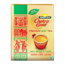 Deals and Offers on - Tata Tea Chakra Gold Premium Leaf Tea | With Added Long Leaves | Rich Aroma & Taste | Assam Long Leaf Tea | 250g Deals, Discounts & Offers on - Tata Tea Chakra Gold Premium Leaf Tea | With Added Long Leaves | Rich Aroma & Taste | Assam Long Leaf Tea | 250g