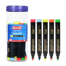 Deals and Offers on Stationery - Reynolds SELECTO HIGHLIGHTER 10CT ASSORTED JAR Deals, Discounts & Offers on Stationery - Reynolds SELECTO HIGHLIGHTER 10CT ASSORTED JAR