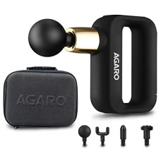 Deals and Offers on - AGARO Insignia Handheld Percussion Massage Gun, Portable, Brush Motor, Rechargeable, 4 Heads, 32 Speed Settings Deals, Discounts & Offers on - AGARO Insignia Handheld Percussion Massage Gun, Portable, Brush Motor, Rechargeable, 4 Heads, 32 Speed Settings