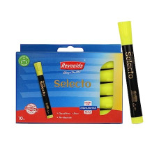 Deals and Offers on Electronics - Reynolds SELECTO Highlighter | Set Of 10 | Chisel Tip Fine Grip Highlighter | Perfect Deals, Discounts & Offers on Electronics - Reynolds SELECTO Highlighter | Set Of 10 | Chisel Tip Fine Grip Highlighter | Perfect