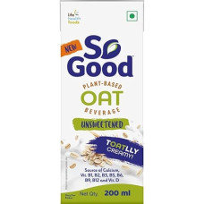Deals and Offers on - So Good Plant Based Oat Beverage Unsweetened 200ml | Lactose Free | No Added Sugar |Gluten Free | No Preservatives | Zero Cholesterol | Dairy Free| Source of Calcium & Vitamins Deals, Discounts & Offers on - So Good Plant Based Oat Beverage Unsweetened 200ml | Lactose Free | No Added Sugar |Gluten Free | No Preservatives | Zero Cholesterol | Dairy Free| Source of Calcium & Vitamins