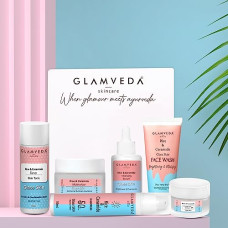 Deals and Offers on Beauty Care - Glamveda Korean Glass Skin Rice & Ceramide 6 Step Daily Skincare Routine For Women with Gift Box | Face wash, Toner, Serum, Under eye cream, Moisturizer & Sunscreen Deals, Discounts & Offers on Beauty Care - Glamveda Korean Glass Skin Rice & Ceramide 6 Step Daily Skincare Routine For Women with Gift Box | Face wash, Toner, Serum, Under eye cream, Moisturizer & Sunscreen