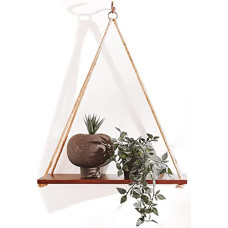 Deals and Offers on Furniture - UHUD CRAFTS Hanging Shelves - Adjustable Rope Hanging Shelf, Wall Hanging Decor, Lightweight, Premium Wooden Shelf, Hanging Plant Shelf Deals, Discounts & Offers on Furniture - UHUD CRAFTS Hanging Shelves - Adjustable Rope Hanging Shelf, Wall Hanging Decor, Lightweight, Premium Wooden Shelf, Hanging Plant Shelf
