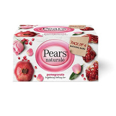 Deals, Discounts & Offers on  - Pears Natural Pomegranate Brightening Bathing Soap Bar, 125 g (Pack of 4)