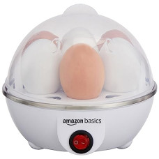 Deals, Discounts & Offers on  - Amazon Basics Electric Egg Boiler | 3 Boiling Modes | Automatic Operation | Overheat Protection