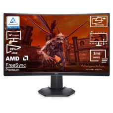 Deals, Discounts & Offers on  - Dell-S2422HG (60.96 cm) FHD Curved Screen (1500R) Gaming Monitor 1920x1080 at 165 Hz, VA Panel, Brightness: 350 cd/m, Anti-Glare 3H Hardness, LED Edgelight System, 16.7m Colors, 3 Year Warranty.
