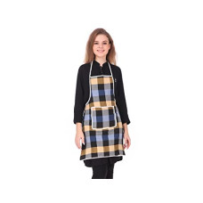 Deals and Offers on - GLUN Unisex Waterproof Kitchen Apron For Men & Women, Check Design with Front Centre Pocket Pack of 1 Apron Deals, Discounts & Offers on - GLUN Unisex Waterproof Kitchen Apron For Men & Women, Check Design with Front Centre Pocket Pack of 1 Apron