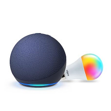 Deals and Offers on - All-New Echo Dot (5th Gen, Blue) Combo with Wipro 12W LED Smart Color Bulb Deals, Discounts & Offers on - All-New Echo Dot (5th Gen, Blue) Combo with Wipro 12W LED Smart Color Bulb
