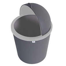 Deals and Offers on - Heart Home Table Dustbin|Plastic Swinging Lid Waste Storage Garbage Bin|Desktop Trash Can For Study Table, Office(Gray) Deals, Discounts & Offers on - Heart Home Table Dustbin|Plastic Swinging Lid Waste Storage Garbage Bin|Desktop Trash Can For Study Table, Office(Gray)