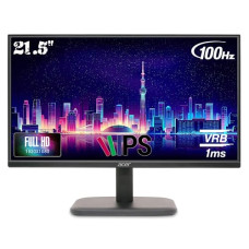 Deals, Discounts & Offers on  - Acer EK220Q E3 21.5 Inch IPS Full HD (1920x1080) Backlit LED LCD Monitor I 1 MS VRB, 100Hz Refresh I 250 Nits I 99% SRGB I HDMI & VGA Ports with HDMI Cable I AMD Free Sync I Eye Care Features (Black)