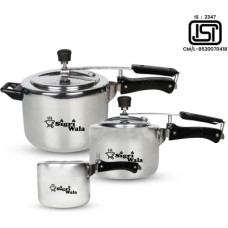 Deals and Offers on Cookware - SigriWala Cooker 2, 3 & 5 Ltr Combo 3 L, 5 L, 2 L Pressure Cooker(Aluminium) Deals, Discounts & Offers on Cookware - SigriWala Cooker 2, 3 & 5 Ltr Combo 3 L, 5 L, 2 L Pressure Cooker(Aluminium)
