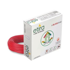Deals and Offers on - Polycab ETIRA Flame Retardant House Wire PVC Insulated Copper Cable Electric Wire (6.0 SQMM, Red, 90m) Deals, Discounts & Offers on - Polycab ETIRA Flame Retardant House Wire PVC Insulated Copper Cable Electric Wire (6.0 SQMM, Red, 90m)