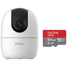 Deals and Offers on Electronics - Imou 360 1080P Full HD Security Camera Ranger 2 White+ SanDisk Ultra microSDXC UHS-I Card, 64GB Deals, Discounts & Offers on Electronics - Imou 360 1080P Full HD Security Camera Ranger 2 White+ SanDisk Ultra microSDXC UHS-I Card, 64GB