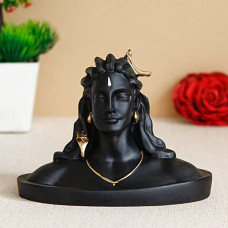 Deals and Offers on - eCraftIndia Black Adiyogi Lord Shiva Handcrafted Polyresin Figurine, One Size (MSGSH502) Deals, Discounts & Offers on - eCraftIndia Black Adiyogi Lord Shiva Handcrafted Polyresin Figurine, One Size (MSGSH502)