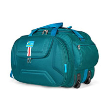 Deals, Discounts & Offers on  - M MEDLER Derben Nylon 55 litres Waterproof Strolley Duffle Bag- 2 Wheels - Luggage Bag (Turquoise)