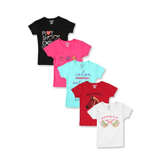 Deals and Offers on - Cherokee by Unlimited Girl's Printed Regular T-Shirt Deals, Discounts & Offers on - Cherokee by Unlimited Girl's Printed Regular T-Shirt