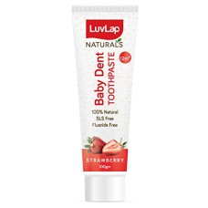 Deals and Offers on - Luv Lap Naturals 100% Natural Baby Toothpaste 100g, Strawberry Flavour, SLS & Fluoride Free Kids Toothpaste, Removes Plaque, Prevents Bacteria, Ensures White Teeth, Neutral pH, 12M+ Deals, Discounts & Offers on - Luv Lap Naturals 100% Natural Baby Toothpaste 100g, Strawberry Flavour, SLS & Fluoride Free Kids Toothpaste, Removes Plaque, Prevents Bacteria, Ensures White Teeth, Neutral pH, 12M+