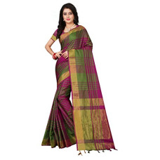 Deals and Offers on Women - Leriya Fashion Women's Cotton Silk banarasi silk sarees 2022 saree under 300 With Blouse Piece Saree Deals, Discounts & Offers on Women - Leriya Fashion Women's Cotton Silk banarasi silk sarees 2022 saree under 300 With Blouse Piece Saree