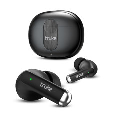 Deals, Discounts & Offers on Headphones - truke Newly Launched Buds A1 True Wireless in Ear Earbuds with 30dB Hybrid ANC, 48H Playtime, Quad-Mics with ENC, 3+1 EQ Modes, Fast Charging, Gaming Mode, Instant Pairing, AAC Codec, BT 5.3 (Black)
