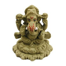 Deals, Discounts & Offers on  - SHOPMEFAST Eco Friendly Ganpati Murti Matti Biodegradable Ganesha Mati Idol Kacchi Mitti Water Soluble Religious God Idol
