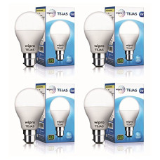 Deals, Discounts & Offers on  - wipro Tejas Base B22 5-Watt LED Bulb (Pack of 4, Cool Day Light)