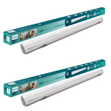 Deals, Discounts & Offers on  - Philips Reserve Plus Rechargeable Emergency Inverter LED Batten | 20-watt Compact 3-feet LED Batten/Tubelight, Cool Day Light, Pack of 2