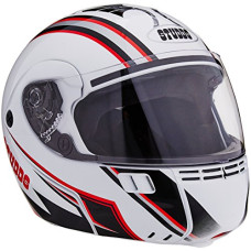Deals, Discounts & Offers on  - Studds Ninja 3G D4 Flip Up Full Face Helmet (White and Red, L)