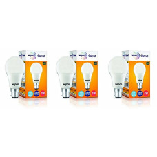 Deals and Offers on - wipro 7W B22 LED Cool Day Light Bulb, Pack of 3, (Garnet) Deals, Discounts & Offers on - wipro 7W B22 LED Cool Day Light Bulb, Pack of 3, (Garnet)