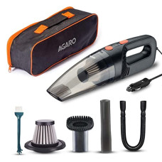 Deals and Offers on - Agaro CV1079 Car Vacuum Cleaner, Portable, Handheld,12V DC /110W, 4.5KPA Power Socket, 14.7ft Long Cord,Stainless Steel Filter, Black Deals, Discounts & Offers on - Agaro CV1079 Car Vacuum Cleaner, Portable, Handheld,12V DC /110W, 4.5KPA Power Socket, 14.7ft Long Cord,Stainless Steel Filter, Black