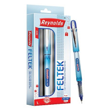 Deals and Offers on Electronics - Reynolds FELTEK 1 CT BOX - BLUE | Roller Ball Point Pen set With Comfortable Grip | Pens For Writing | School and Office Stationery | 0.5mm Tip Deals, Discounts & Offers on Electronics - Reynolds FELTEK 1 CT BOX - BLUE | Roller Ball Point Pen set With Comfortable Grip | Pens For Writing | School and Office Stationery | 0.5mm Tip
