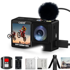 Deals and Offers on Electronics - CASON CX11 5K Dual Screen Action Camera Deals, Discounts & Offers on Electronics - CASON CX11 5K Dual Screen Action Camera