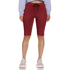 Deals, Discounts & Offers on Women - Desi Belle Women's Regular Fit Cotton Track Pant (DBCTTPNT-2 R/L MARN_32_Maroon_32)