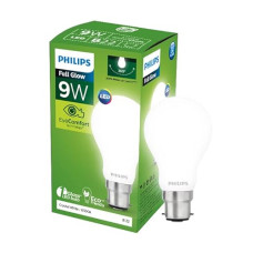 Deals, Discounts & Offers on  - PHILIPS Full Glow Energy Saver Glass B22D LED Bulb | 9 Watt, 825 Lumen Full Glow Frosted Diffused LED Bulb, Cool Daylight, Pack of 1