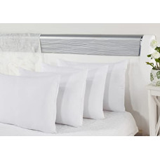 Deals and Offers on - Amazon Brand - Solimo Polyester Bed Pillows (Pack of 4) - 40X60Cm - 85 GSM, White Deals, Discounts & Offers on - Amazon Brand - Solimo Polyester Bed Pillows (Pack of 4) - 40X60Cm - 85 GSM, White