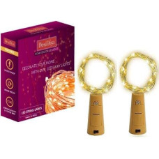 Deals and Offers on - Desidiya Bottle Lights with Cork,Mini Copper Wire,20 Led Battery Operated String Decorative Fairy Lights -Pack of 2 Warm White,5 Centimeters Deals, Discounts & Offers on - Desidiya Bottle Lights with Cork,Mini Copper Wire,20 Led Battery Operated String Decorative Fairy Lights -Pack of 2 Warm White,5 Centimeters