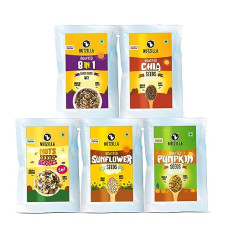 Deals and Offers on - Nutzilla Pack of Chia Seeds, Sunflower Seeds, Pumpkin Seeds, 8 in 1 Nuts & Seeds,Nuts, Berries & Seeds Mix Sachet (20 Gram X 10 Sachet) | 2 Sachet Each |High in Vitamin & Protein Deals, Discounts & Offers on - Nutzilla Pack of Chia Seeds, Sunflower Seeds, Pumpkin Seeds, 8 in 1 Nuts & Seeds,Nuts, Berries & Seeds Mix Sachet (20 Gram X 10 Sachet) | 2 Sachet Each |High in Vitamin & Protein