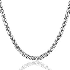 Deals and Offers on - MEENAZ Chain for Men boyfriend Jewellery Stainless Steel Valentine Long Chain Gents Platinum Necklace Silver Chain Deals, Discounts & Offers on - MEENAZ Chain for Men boyfriend Jewellery Stainless Steel Valentine Long Chain Gents Platinum Necklace Silver Chain