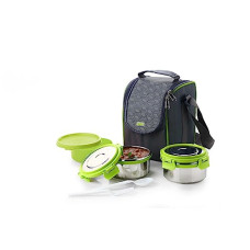 Deals and Offers on - Ganesh Sigma Deck 3 Airtight & Leak Proof Container with Bag - Multicolor Deals, Discounts & Offers on - Ganesh Sigma Deck 3 Airtight & Leak Proof Container with Bag - Multicolor