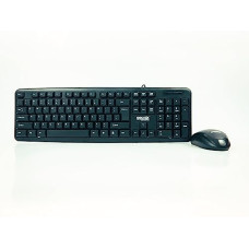 Deals, Discounts & Offers on  - Geonix Wired USB Keyboard and Mouse Set for Windows, Optical Wired Mouse, Full-Size Keyboard, USB Plug-and-Play, Compatible