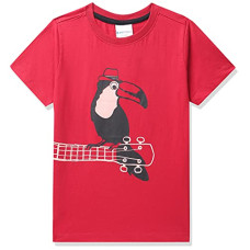 Deals and Offers on - Blink Street Boy's Plain Regular fit T-Shirt (BS-1368-18_Red 2/3YR) Deals, Discounts & Offers on - Blink Street Boy's Plain Regular fit T-Shirt (BS-1368-18_Red 2/3YR)
