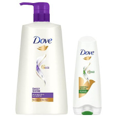 Deals, Discounts & Offers on  - Dove Hair Fall Rescue Conditioner, 180ml And Dove Daily Shine Shampoo, 650ml