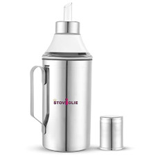 Deals, Discounts & Offers on  - STOVIGLIE Stainless Steel Oil Dispenser with Nozzle 1 Litre (1000 ml) | Oil Container | Oil Pourer | Oil Pot | Oil Can| Oil Bottle with Handle - (Pack of 1)