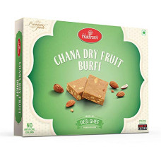 Deals and Offers on - Haldirams Chana Dry Fruit Burfi, 400g, Indian Sweets Diwali Gift Pack, Made in Desi Ghee Deals, Discounts & Offers on - Haldirams Chana Dry Fruit Burfi, 400g, Indian Sweets Diwali Gift Pack, Made in Desi Ghee