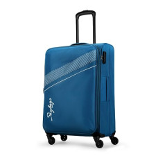 Deals and Offers on - Skybags Trick Polyester Softsided 69 cm Cabin Stylish Luggage Trolley with 4 Wheels | Blue Trolley Bag - Unisex Deals, Discounts & Offers on - Skybags Trick Polyester Softsided 69 cm Cabin Stylish Luggage Trolley with 4 Wheels | Blue Trolley Bag - Unisex