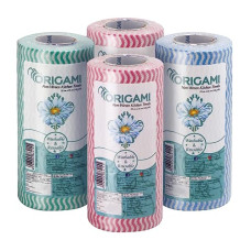Deals, Discounts & Offers on  - Origami Non Woven Reusable Kitchen Towel Roll - Pack of 4 (80 Pulls Per Roll, 320 Sheets)