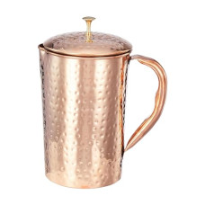 Deals, Discounts & Offers on  - Amazon Brand - Solimo Hammered Copper Jug, 1350 ml