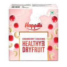 Deals, Discounts & Offers on  - Happilo Cranberry Cashews Healthy Mini Dry Fruit Bar Pack of 6 (35g each), Healthy Snack, High in Protein Nuts, No Added Sugar