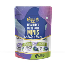 Deals, Discounts & Offers on  - Happilo Premium Blueberries Healthy Mini Dry Fruit Bar Pack of 12 (15g each), Healthy Snack, High in Protein Nuts, No Added Sugar